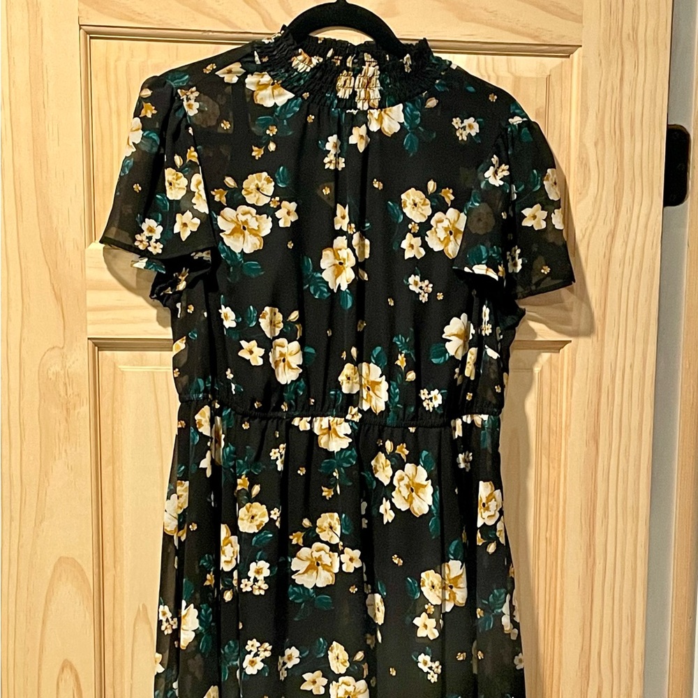 Torrid high neck flutter dress. Size 0.